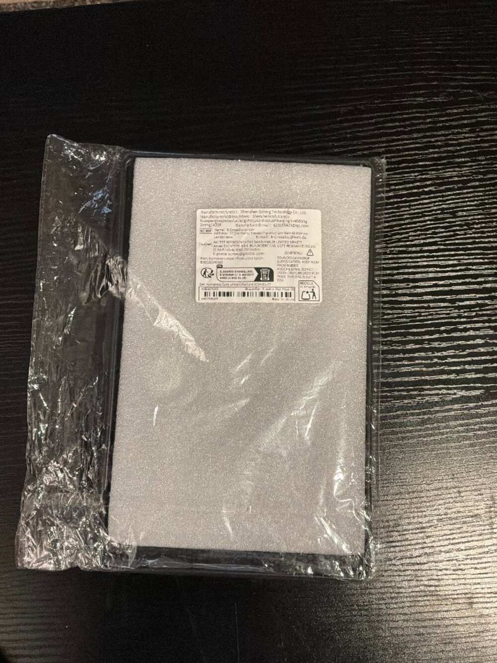 Black Tablet Case — Labeled for Xiaoxin Pad Plus